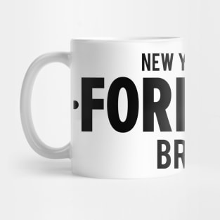 Fordham Bronx Modern Minimalistic Typography Design Mug